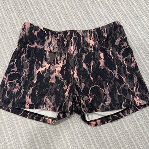 Balance Collection Black and Pink Patterned Shorts